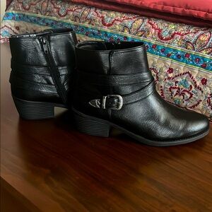 Easy Street Black Ankle Boots